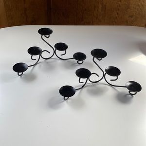 Two Metal candle holder.